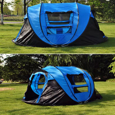 خيمة عائلية منبثقة سهلة الإعداد مكونة من 4 أشخاص ، خيمة تخييم فورية مقاومة للماء